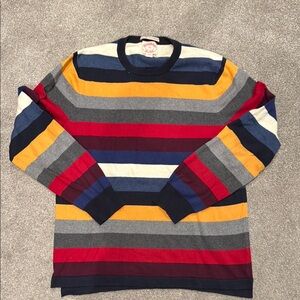 Brooks Brothers Red and Blue Crewneck Sweater